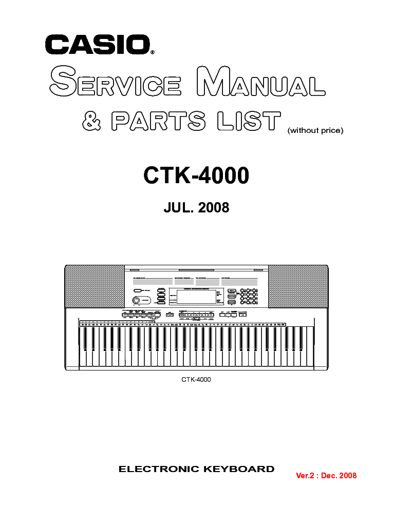 Casio Keyboard Manuals Pdf
